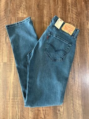 Levi's Men's 511 Slim Dark Blue Denim Jeans with Stretch 32 X 34 New